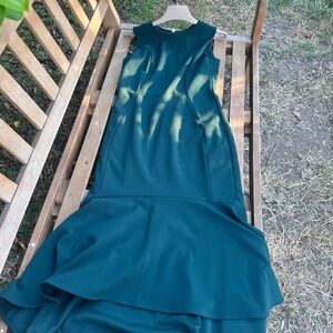 Calvin Klein Teal High Low Dress